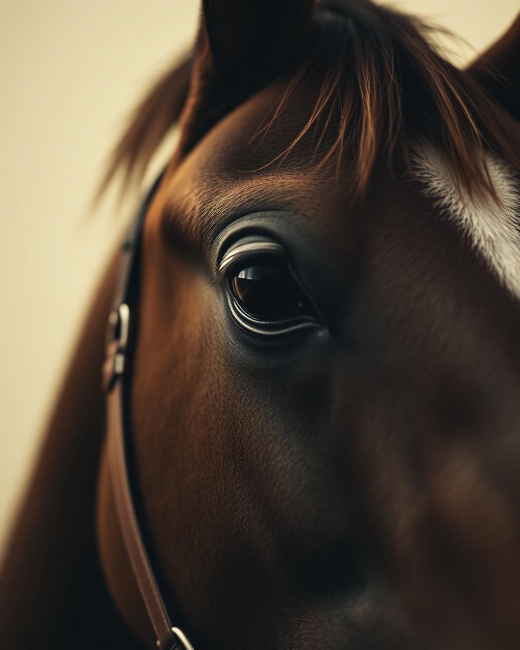 Detail of horse and bridle